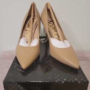 Sam Edelman - Hazel Pointed Toe Pump (Classic Nude Leather) - Size 5.5